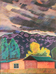 Houses Above Valdez 2 by Alice Andrews