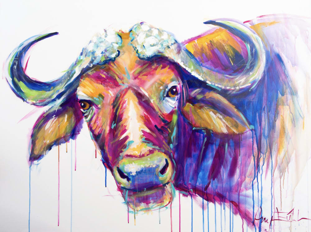 Andre the Cape Buffalo by Amy Eichler