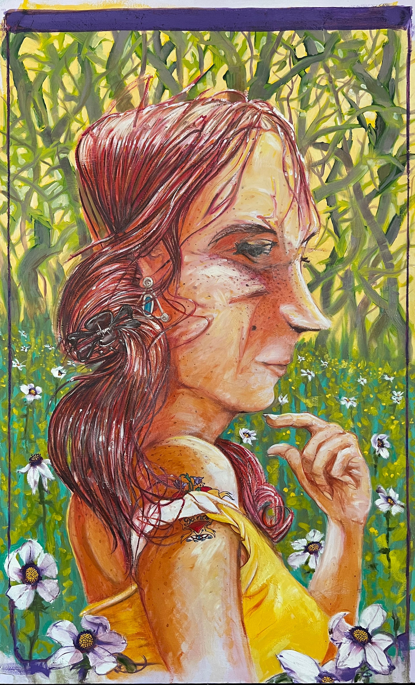 Jeannie in an Arkansas Meadow by Drew Gentle