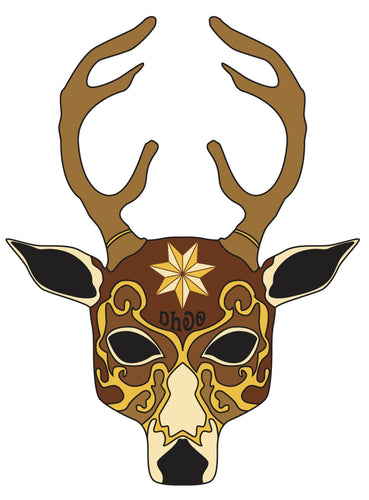 ᎠᏂᎧᏫ (Deer Clan Mask) by Jeff Edwards