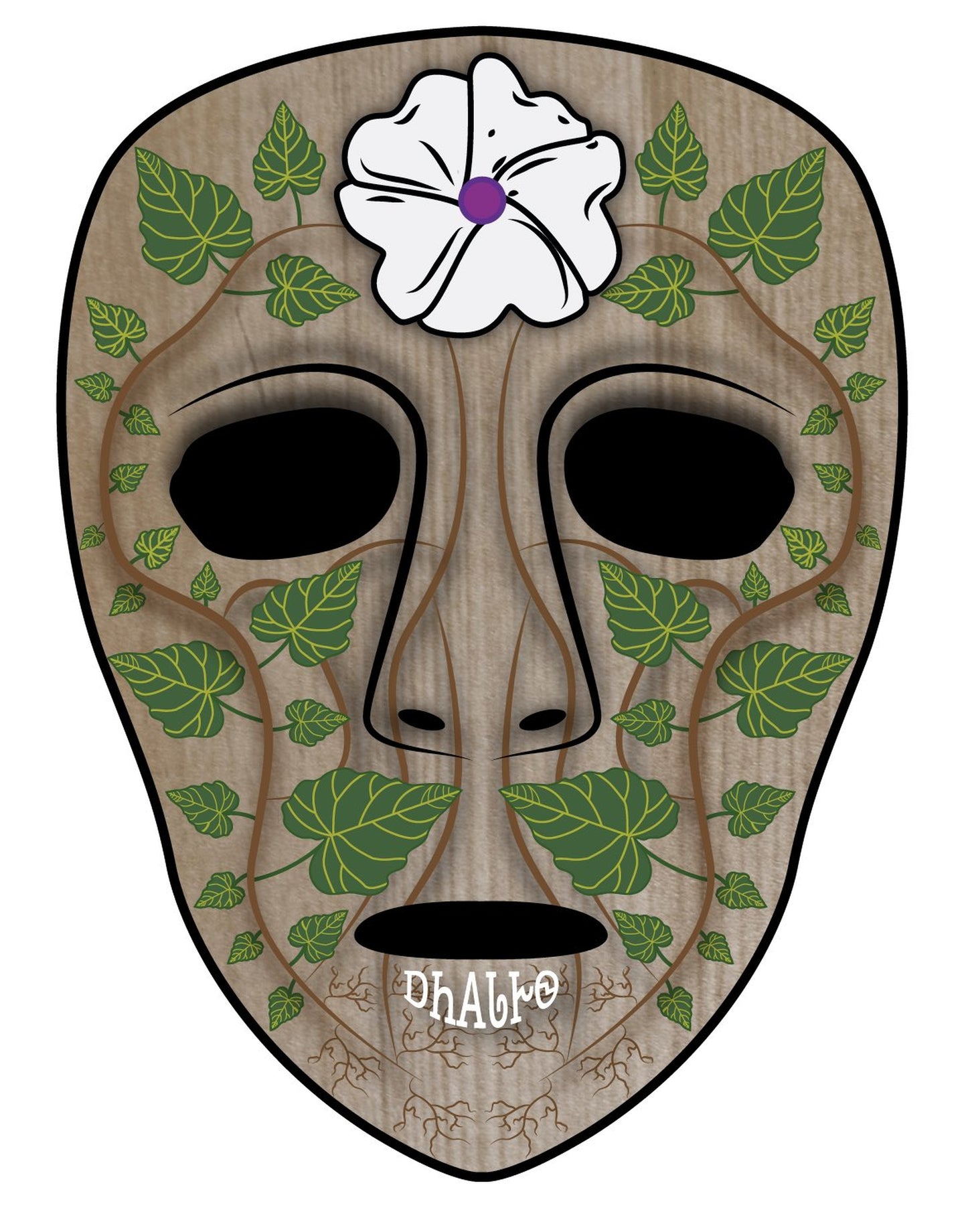 ᎠᏂᎪᏓᎨᏫ (Wild Potato Clan Mask) by Jeff Edwards
