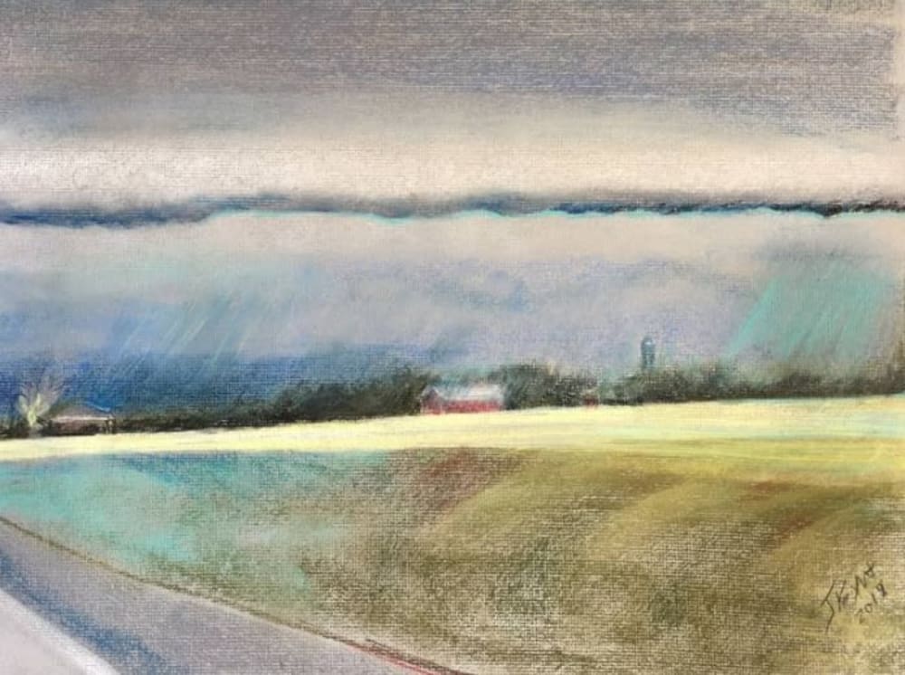 Hwy 37 in the Rain by Jocelyn Knight