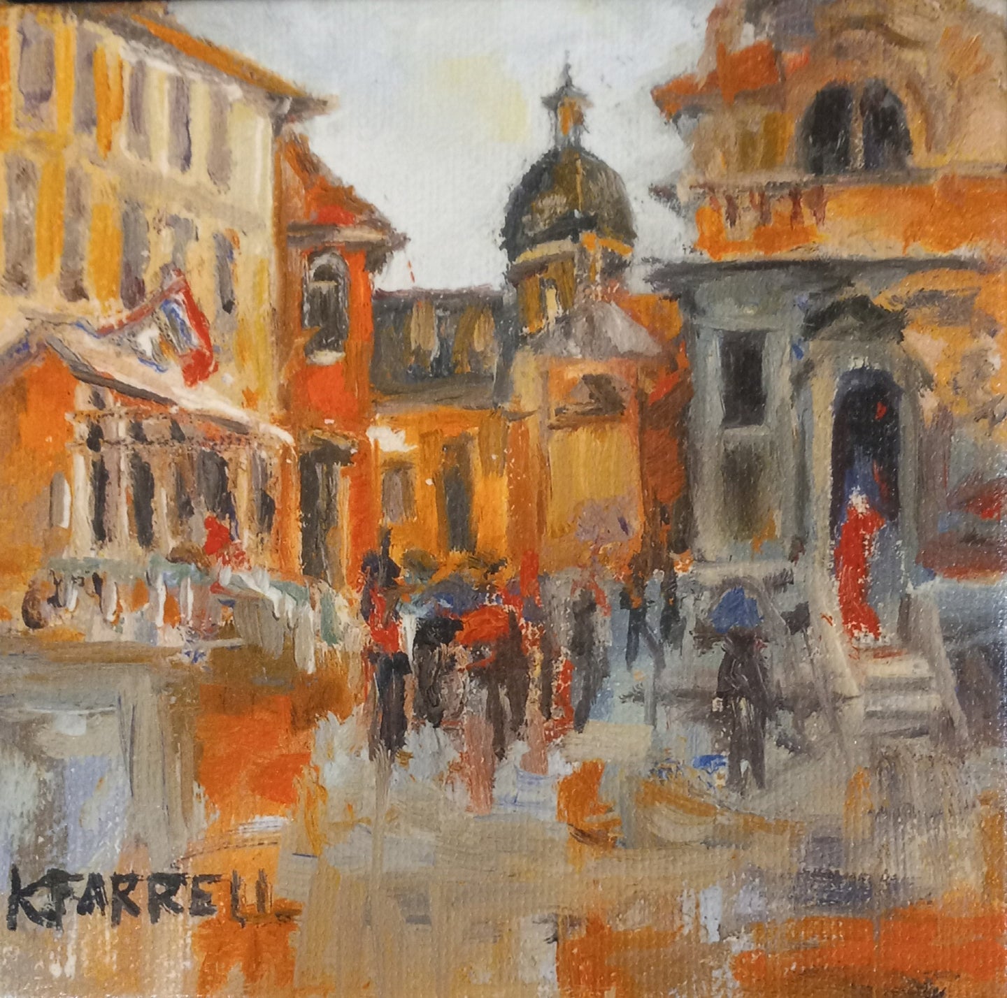 Venice in the Rain by Karolyn Farrell