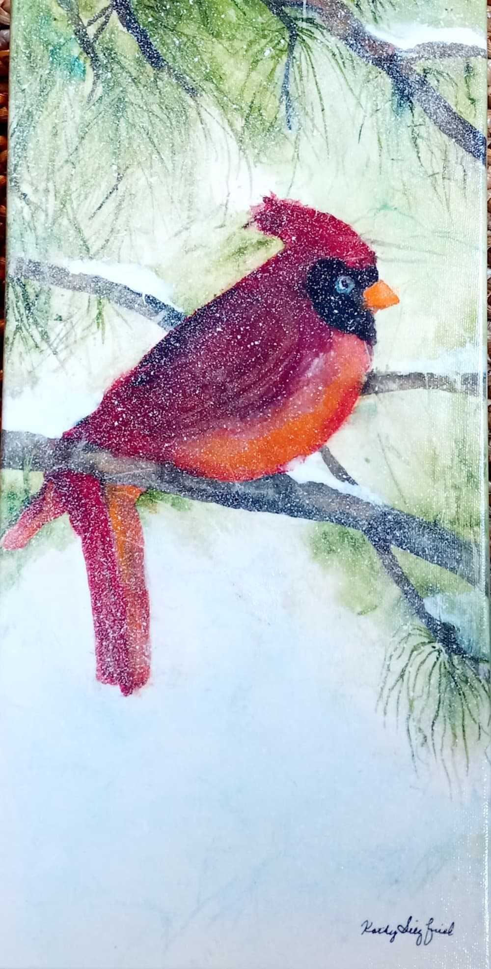 Christmas Cardinal by Kathleen Siegfried