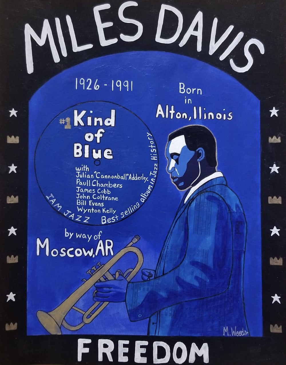 Miles Davis by Markeith Woods