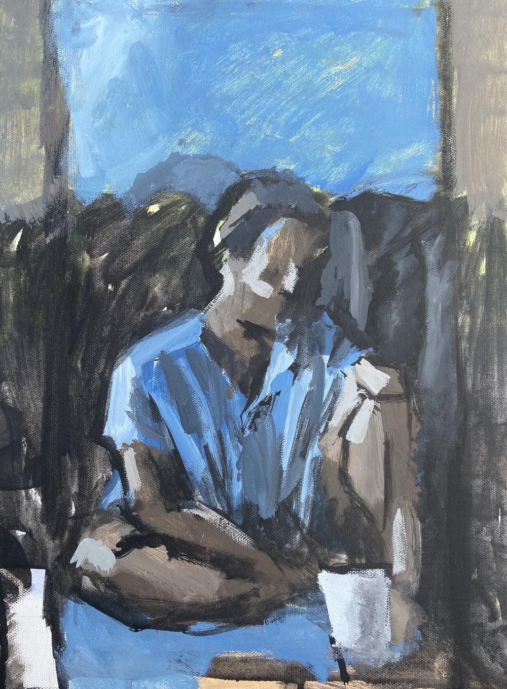 Self-Portrait (Blue) by Princess Justice Janêe Henderson