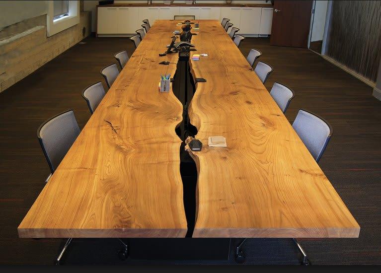 Dual Plank Conference Table