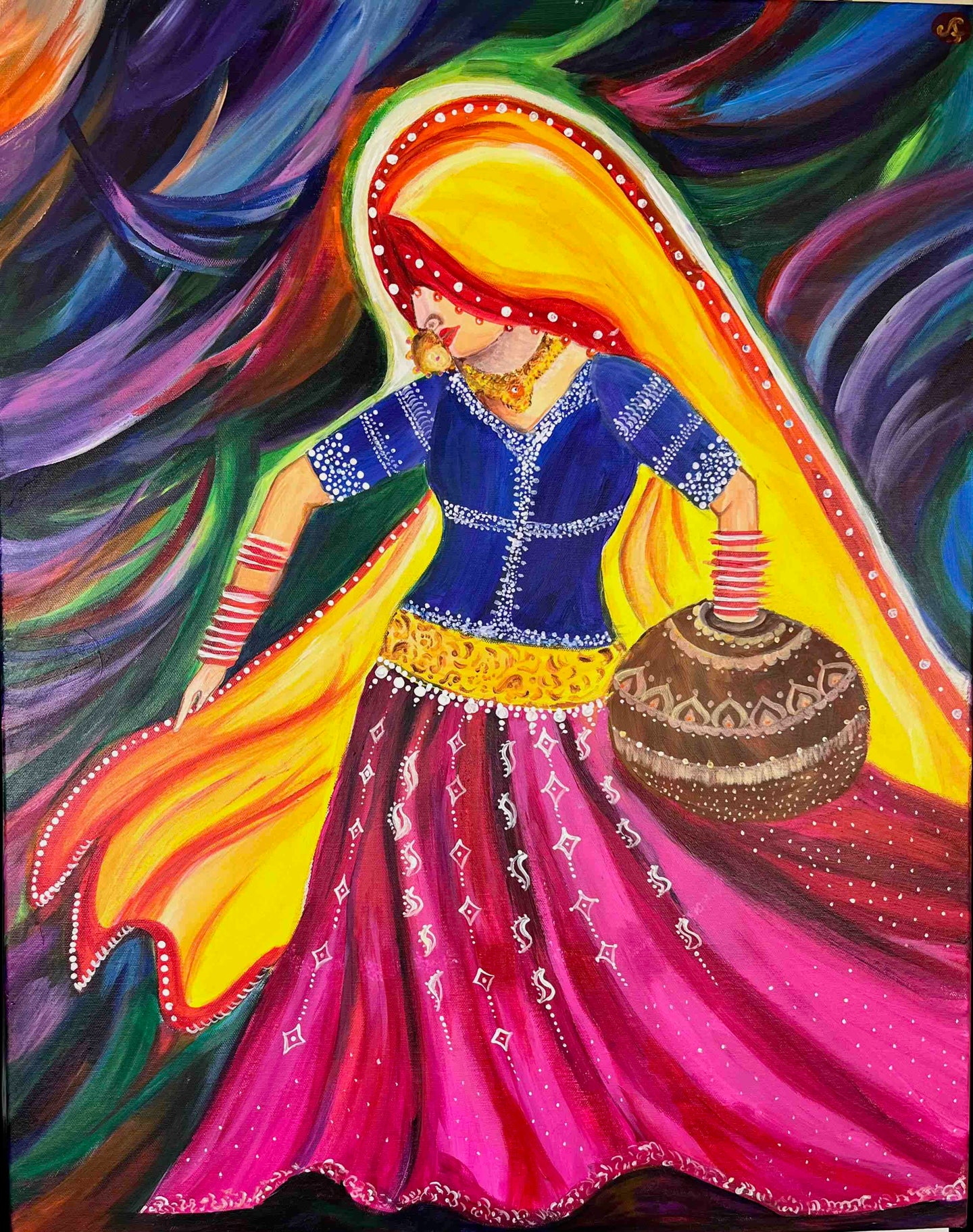 Indian Rajasthani Dancer by Anupriya Dey