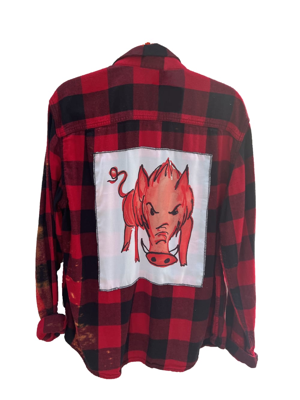 Kathleen B Schwarz : Red Piggy Flannel Shirt