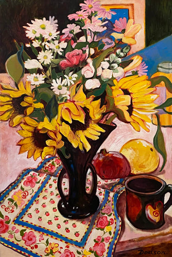 Lee Ann Dodson : Bouquet with Sunflowers